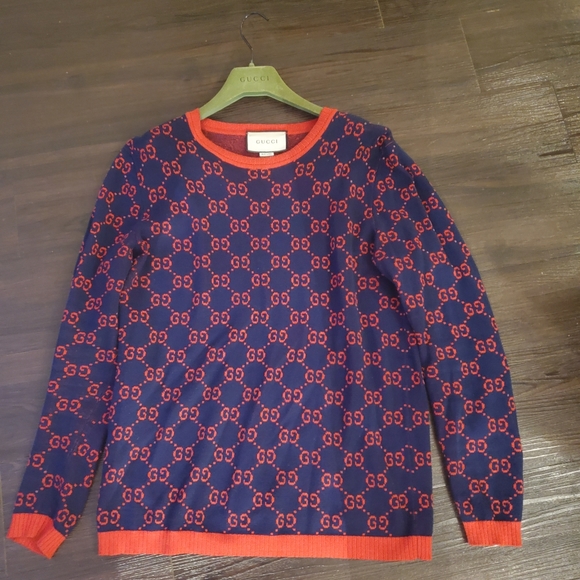 Gucci  GG LOGO JACQUARD SWEATER - Picture 8 of 12